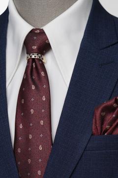 Bộ Suit Xanh Navy Đậm Hoạ Tiết Kẻ TGS390